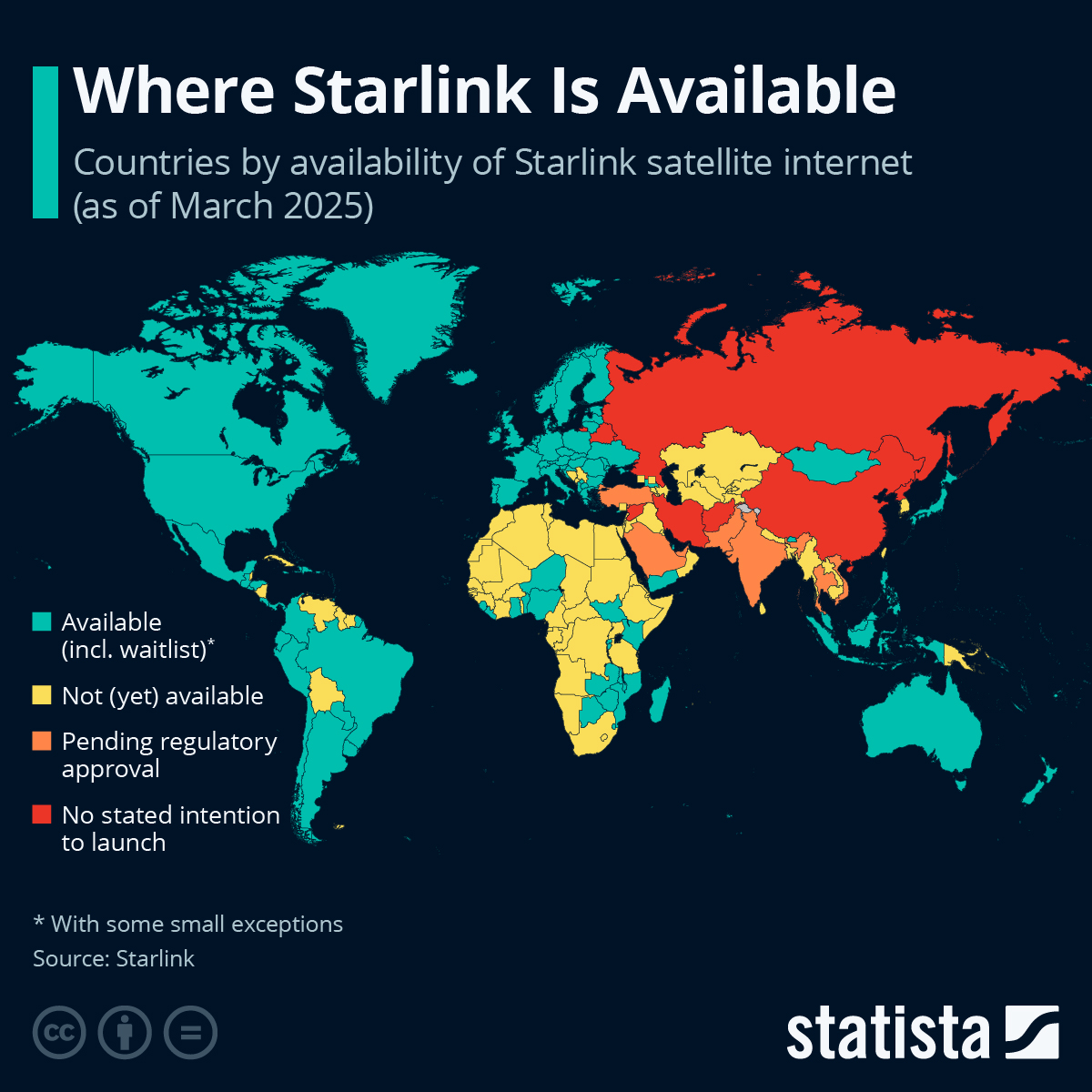 Starlink Internet Coverage 2025